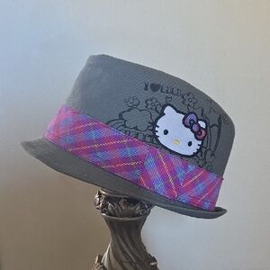 Hello Kitty Gray and Pink Hat